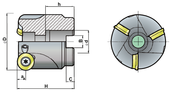 R654.21-040-10 nástrčná fréza